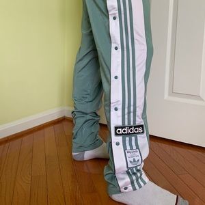 Teal Adibreak Adidas Track Pants (Size M)
